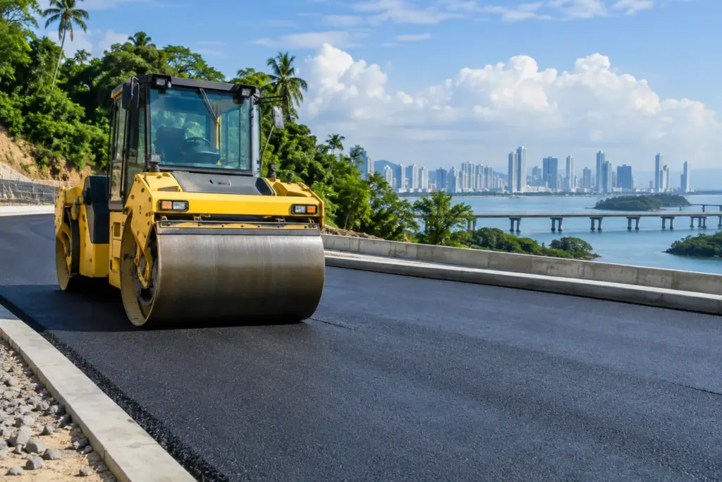 Equipo de compactación y pavimentación